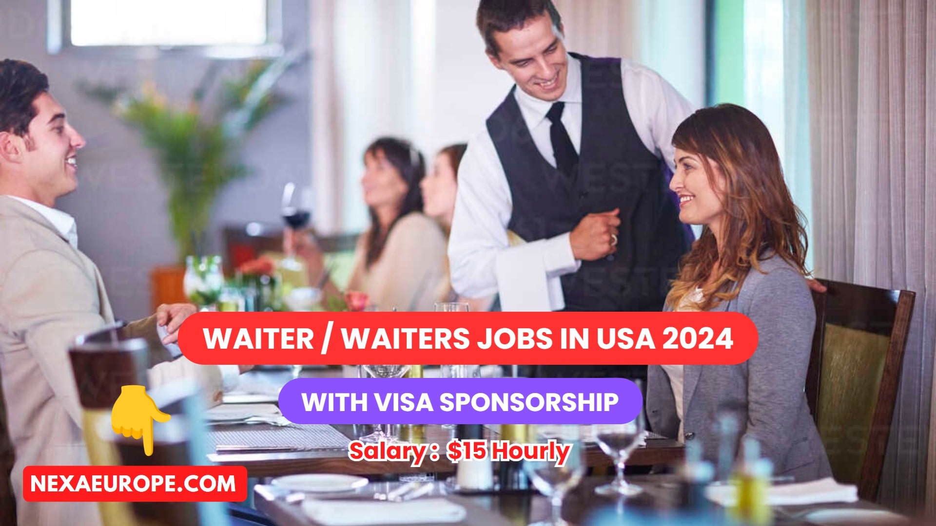 Waiter Jobs in USA